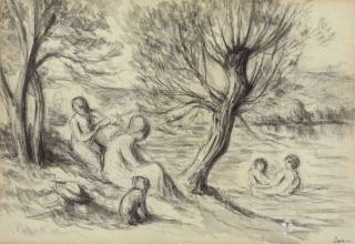 Maximilien Luce - Baigneuses au bord de la rivière