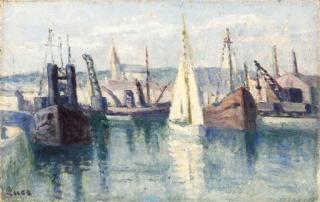Maximilien Luce - Dieppe, un bassin