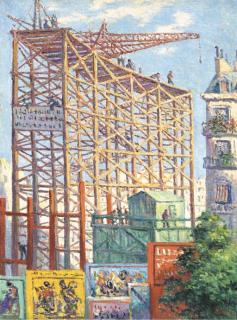 Maximilien Luce - Echafaudages et affiches