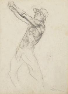 Maximilien Luce - Etude d\'un homme