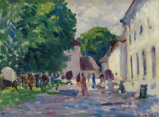 Maximilien Luce - Gisors, La Cour Du Marché