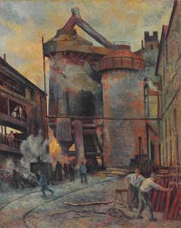 Maximilien Luce - Hauts-Fourneaux à Charleroi