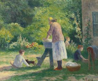 Maximilien Luce - La Lessive Au Jardin