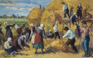 Maximilien Luce - La moisson à Kermouster
