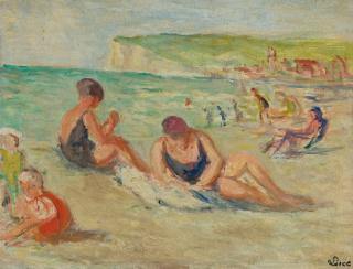 Maximilien Luce - La plage à Mers-les-Bains