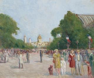 Maximilien Luce - L\'avenue Winston-Churchill, Paris