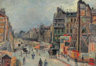 Maximilien Luce - Le percement de la rue Réaumur