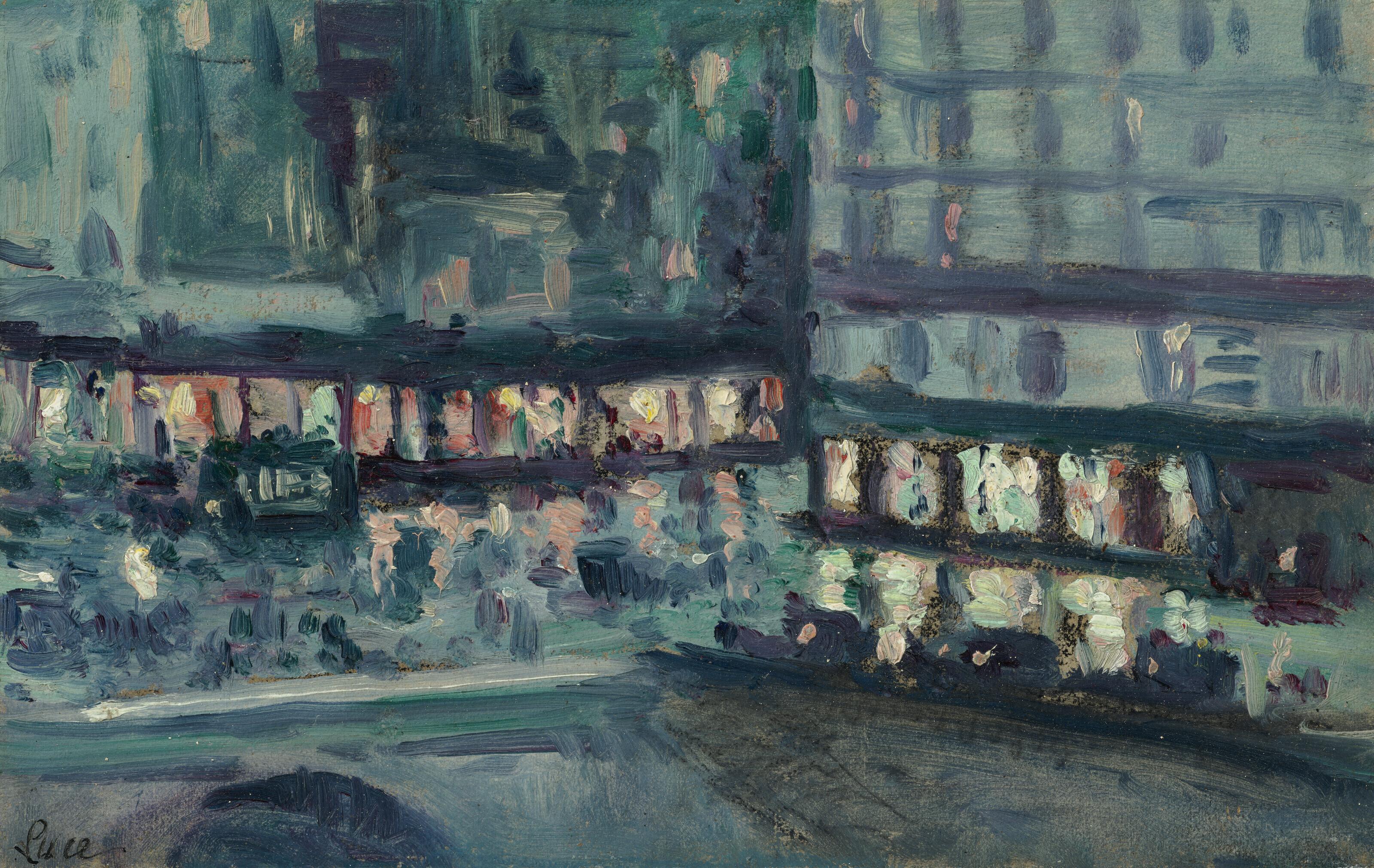 Maximilien Luce - Le Pont Neuf, la nuit