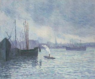 Maximilien Luce - Le Port de Rotterdam