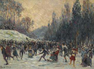 Maximilien Luce - Les Patineurs