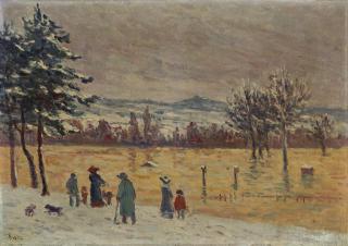 Maximilien Luce - L\'Inondation à Longchamp