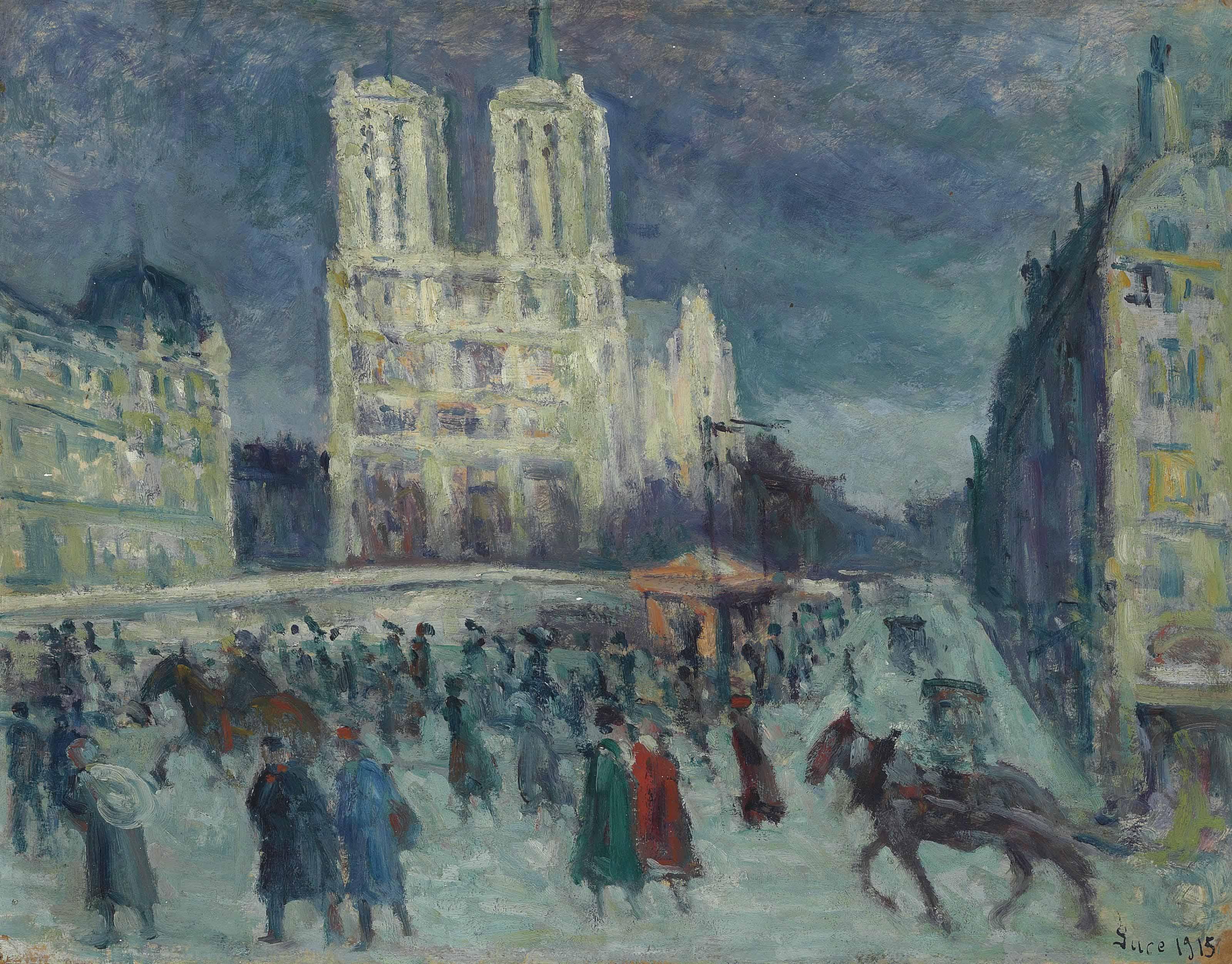 Maximilien Luce - Notre-Dame Et Le Quai Saint-Michel