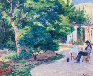 Maximilien Luce - Paris, Le Jardin D\'Alexandre Charpentier Au Hameau Boileau