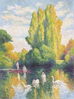 Maximilien Luce - Peupliers, Automne