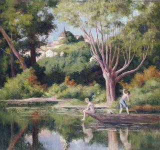 Maximilien Luce - Rolleboise, la baignade