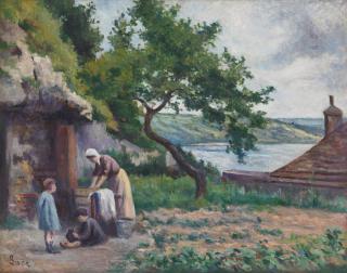 Maximilien Luce - Rolleboise, La Lessive Dans Le Jardin De Luce