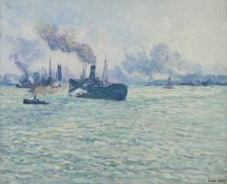 Maximilien Luce - Rotterdam, Scène De Port