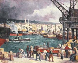 Maximilien Luce - Rouen, Le port