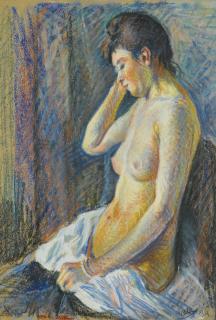 Maximillien Luce - Nu Assis