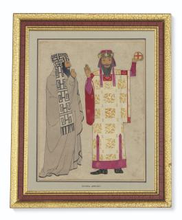 Maxwell Ashby Armfield, R.B.A. - Costume Studies, For \'Miriam, Sister Of Moses\'