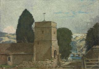 Maxwell Ashby Armfield - The Church behind