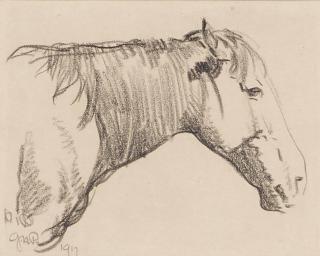 Maynard Dixon - Horse\'s Head, Glacier National Park, Montana