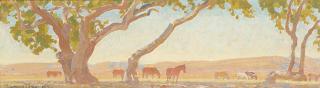 Maynard Dixon - Over the Mantle Mural Sketch #3