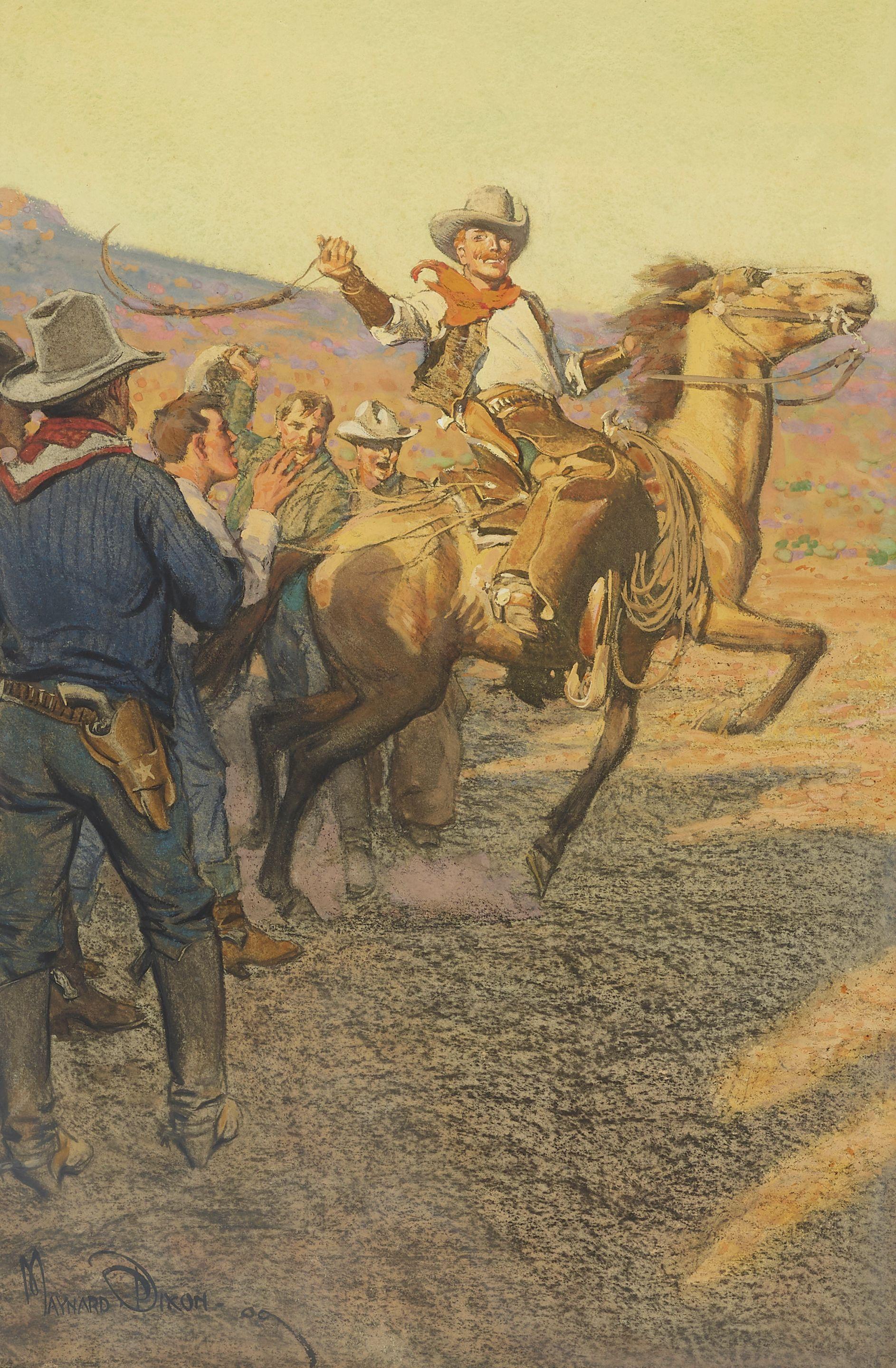 Maynard Dixon - You\'ll Have to Grow Wings to Catch Me and Red Eagle