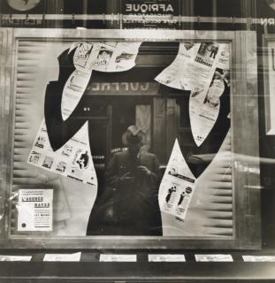 Maynard Owen Williams - Self-Portrait in a Cutout Window Silhouette, Paris, May, c. 1936