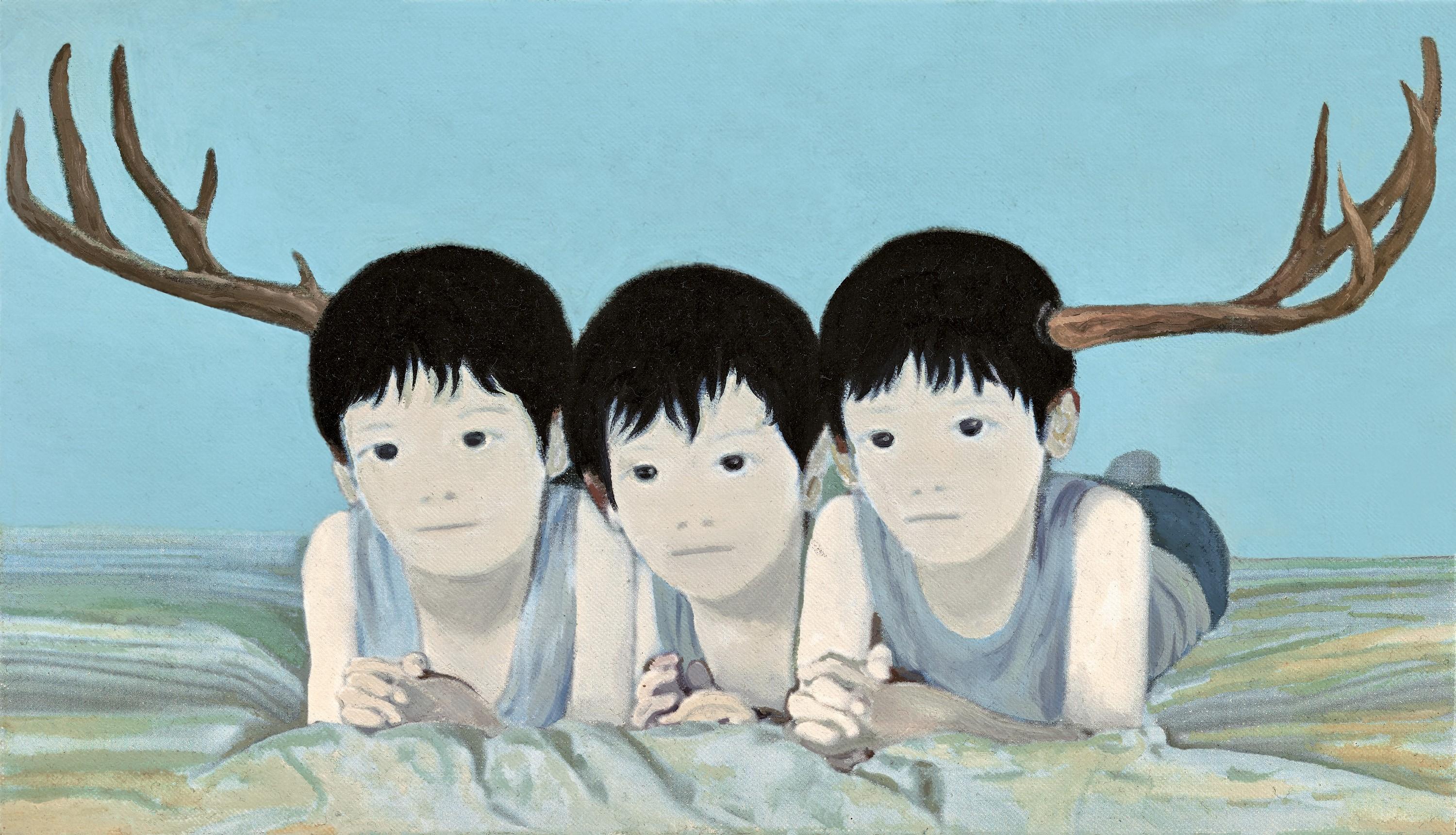 Mayuka Yamamoto - Three Deer(Painted in 2011)