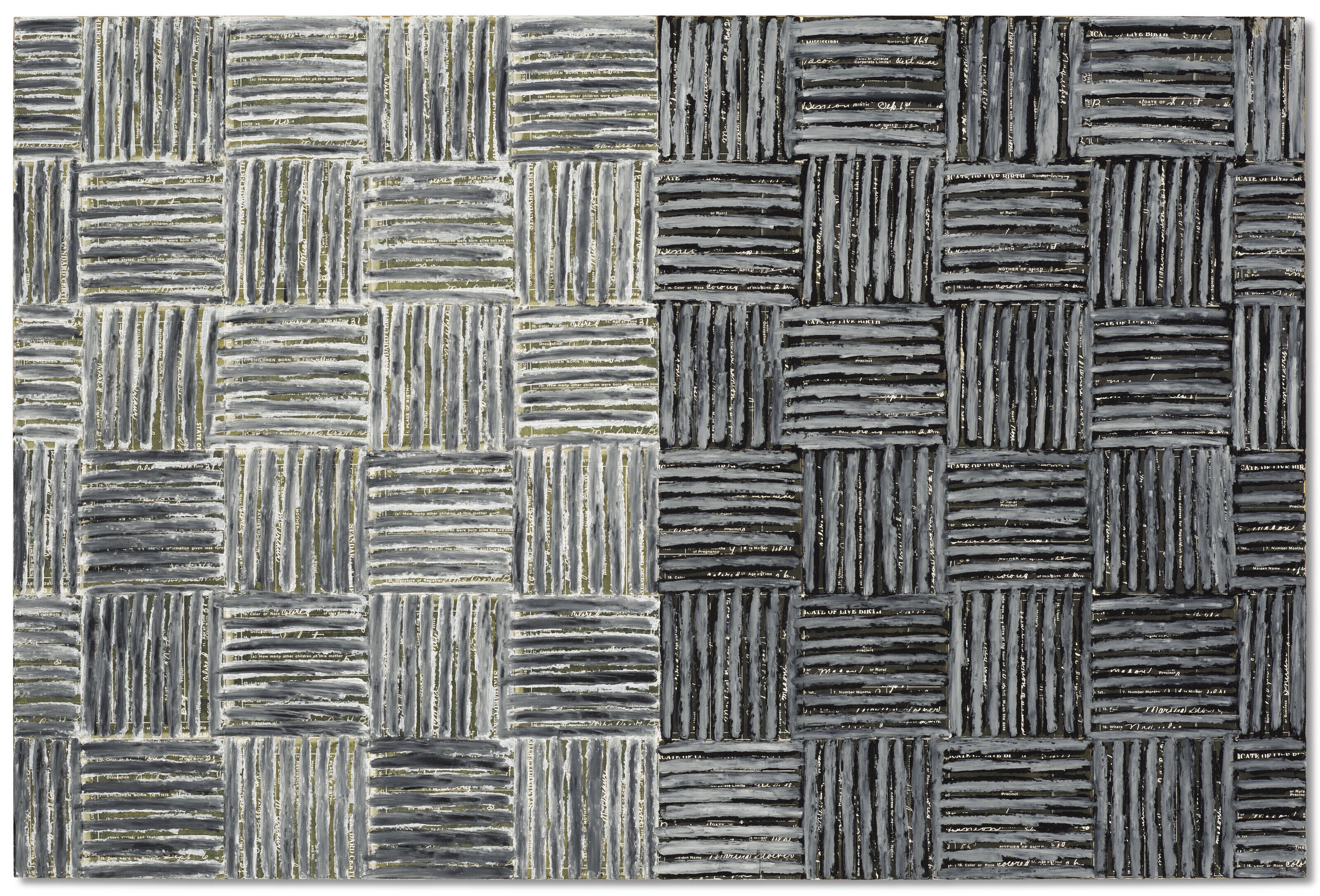 McArthur Binion - DNA Study: Mint: Four