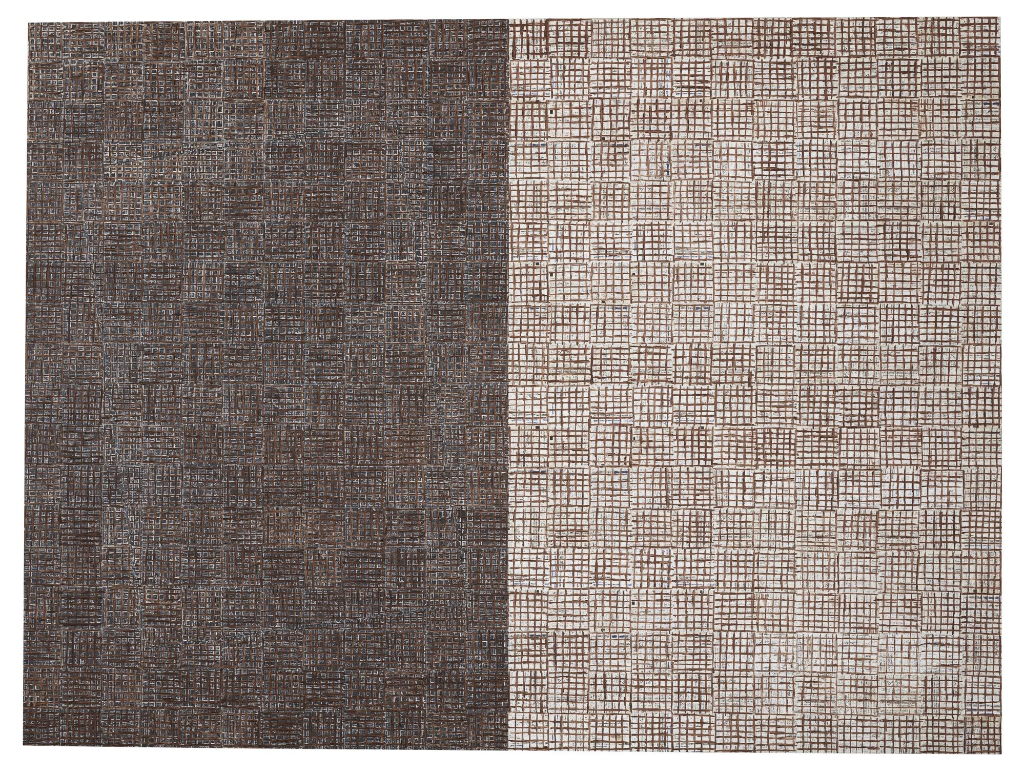 Mcarthur Binion - Dna: White Painting Ii