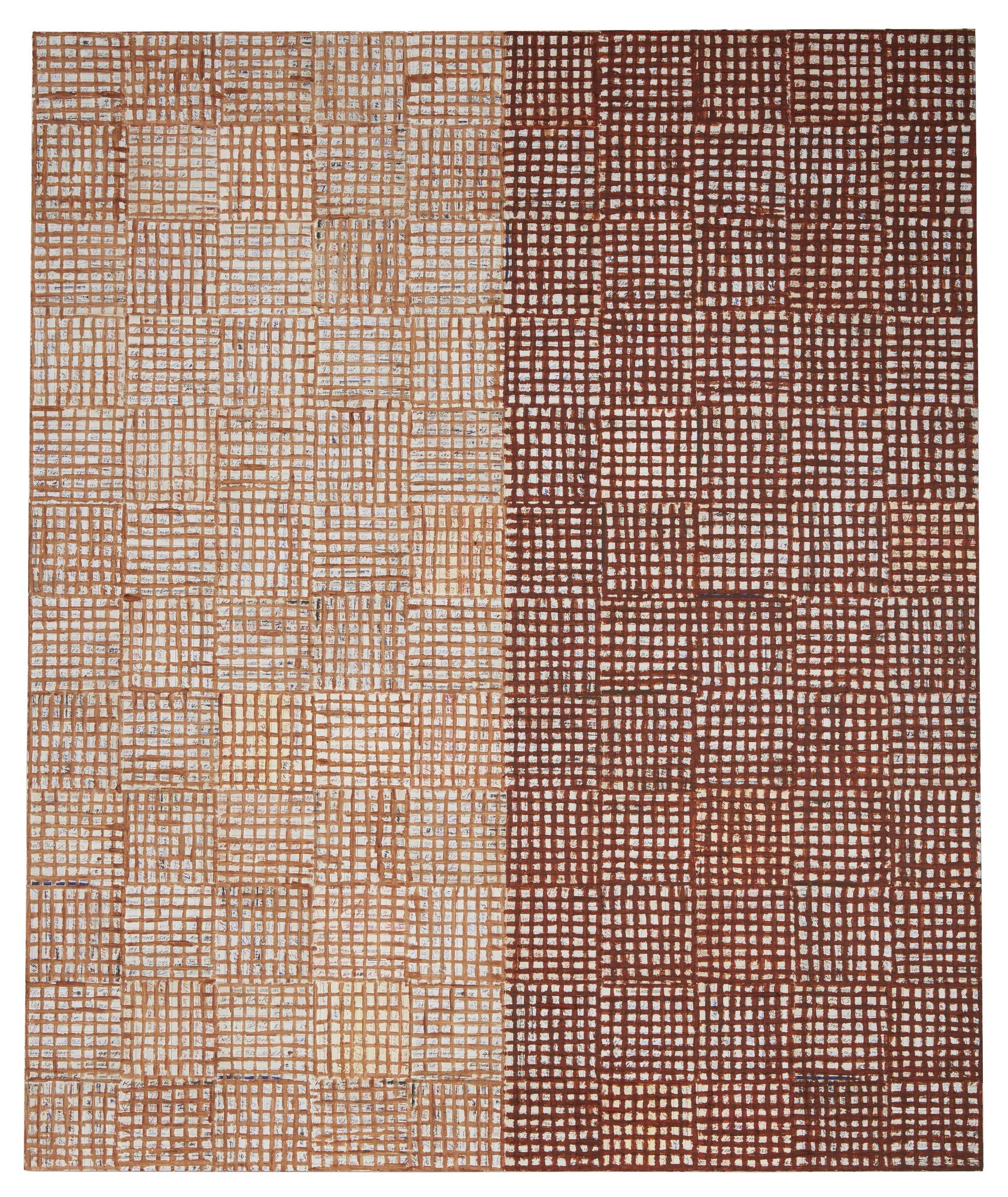 Mcarthur Binion - Dna: White Painting: Test For Seasons: Xii