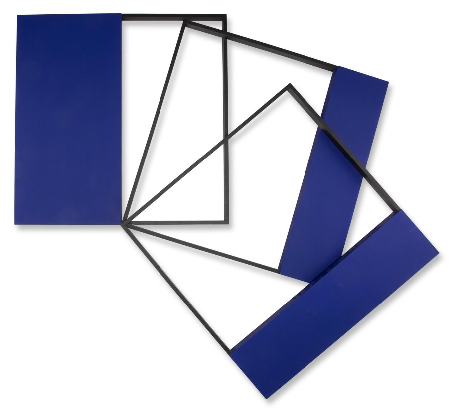 Mehdi Moutashar - Three Squares Rotated by 10°