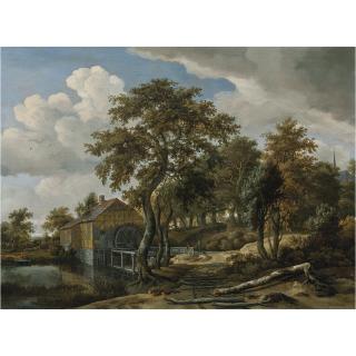 Meindert Hobbema - Summer Landscape With A Watermill