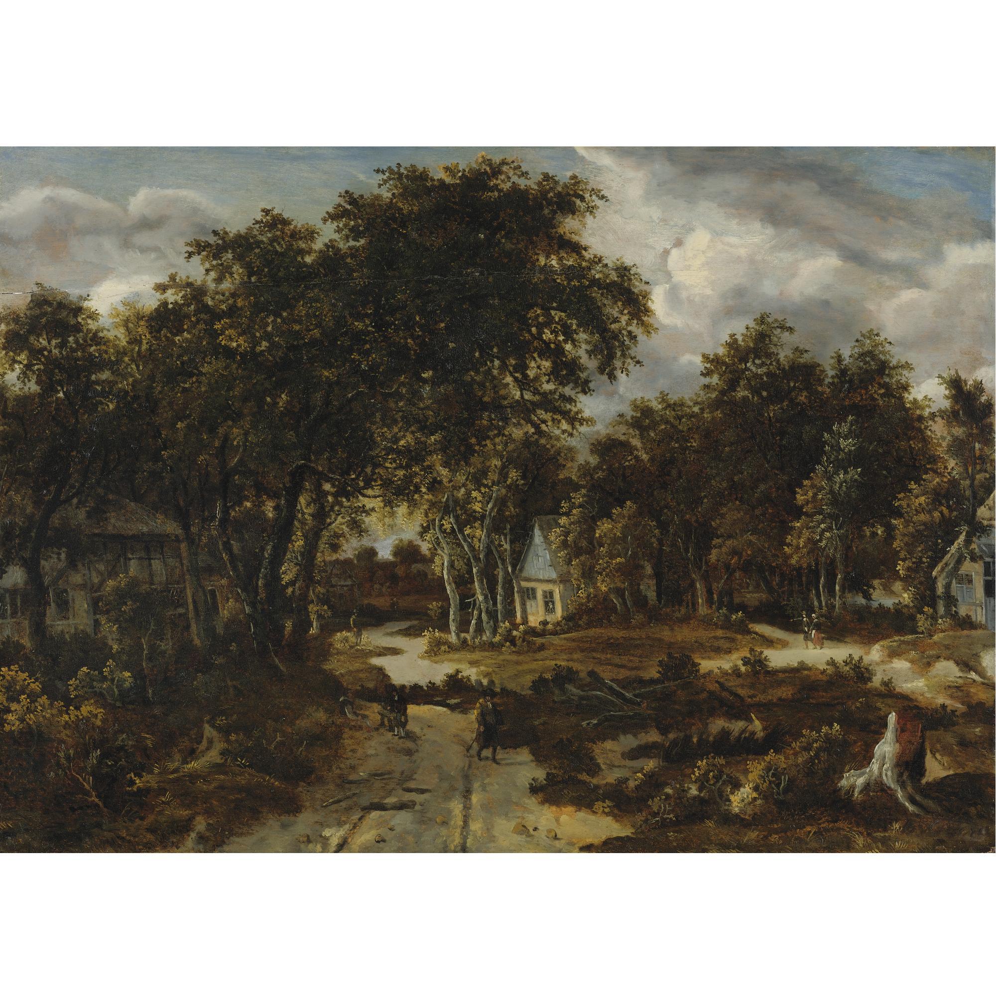 Meindert Hobbema - Village Landscape