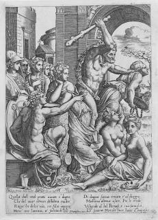 Meister B Mit Dem Würfel - 2 Bll.: Mythologische Szenen.