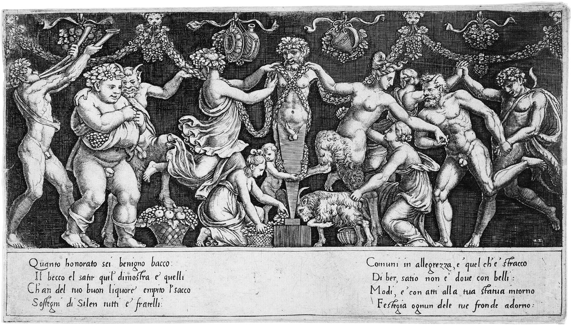 Meister B Mit Dem Würfel - Das Opfer an Priapus.