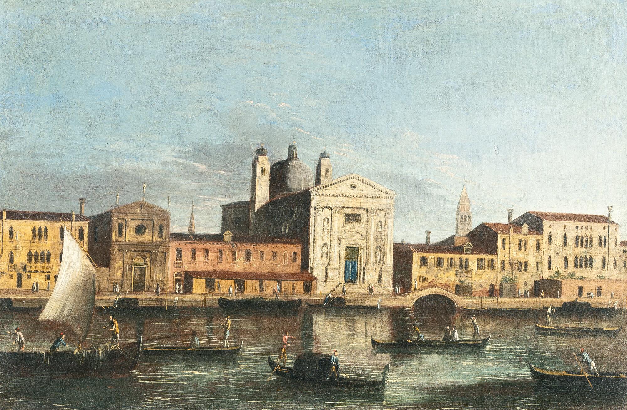 Meister der Veduten der Langmatt-Stiftung - Blick über den Giudecca-Kanal auf Santa Maria del Rosario