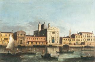 Meister der Veduten der Langmatt-Stiftung - Blick über den Giudecca-Kanal auf Santa Maria del Rosario