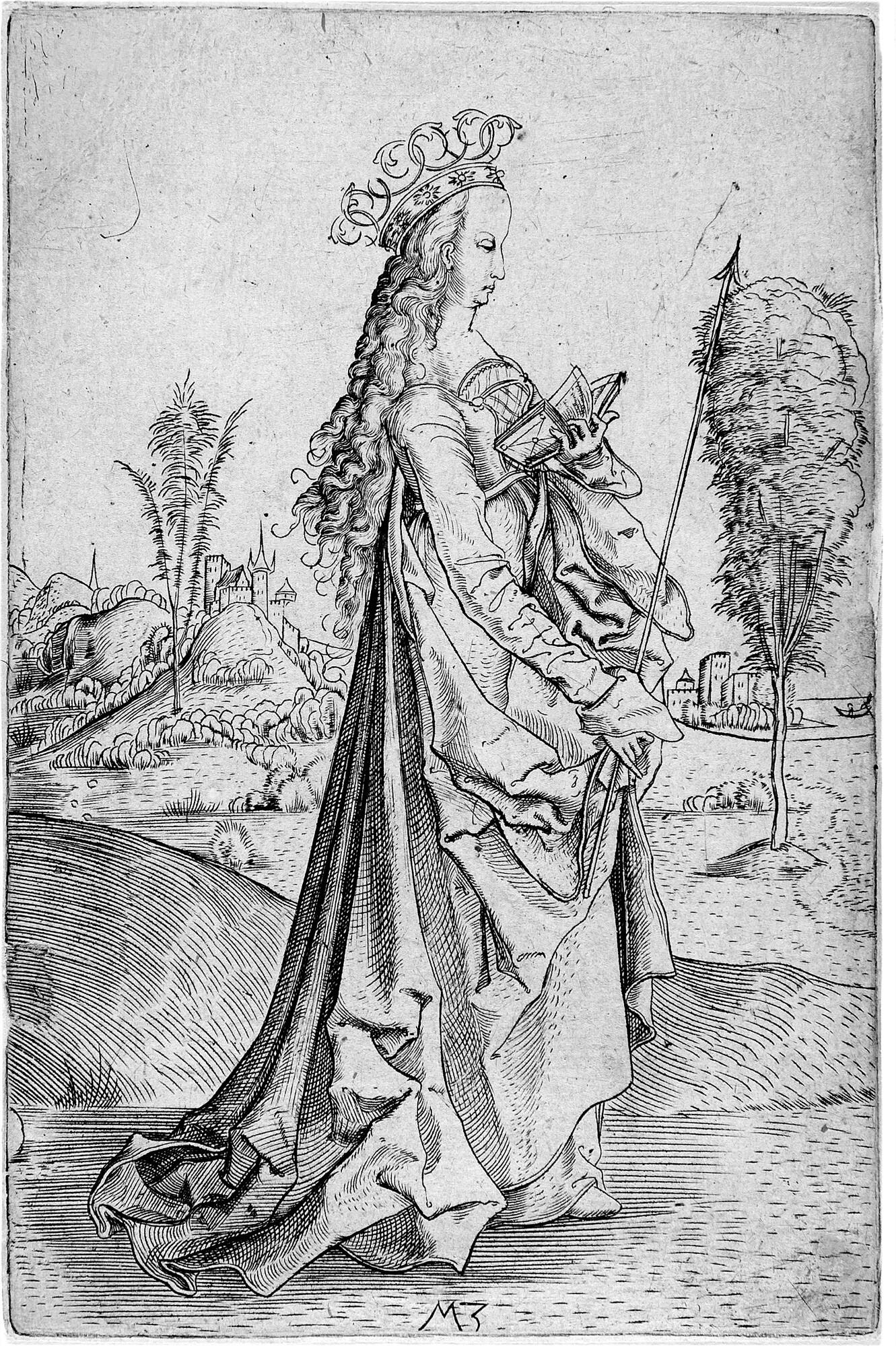 Meister Mz - Die heilige Ursula.