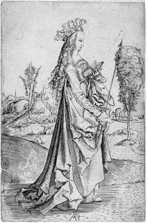 Meister Mz - Die heilige Ursula.