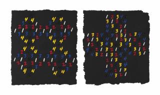 Mel Bochner - Counting: (Interlocking Squares)