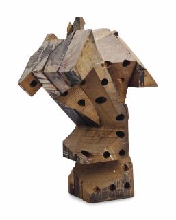 Mel Kendrick - Untitled (Purple Heart With Holes)