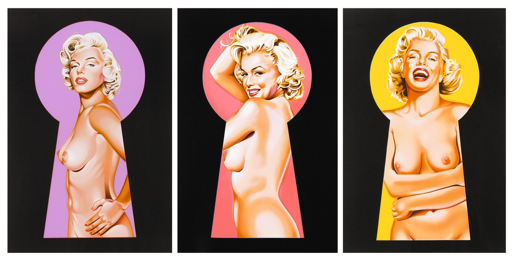 Mel Ramos - Peek-A-Boo Marilyn 1-3 (Three Works)