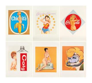 Mel Ramos - Six Girls (Chiquita, Wonder Woman, The Pause That Refreshes, Gardol Gertie, The Princess, Aqua Girl).