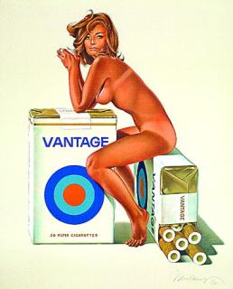 Mel Ramos - Vantage Cigarettes