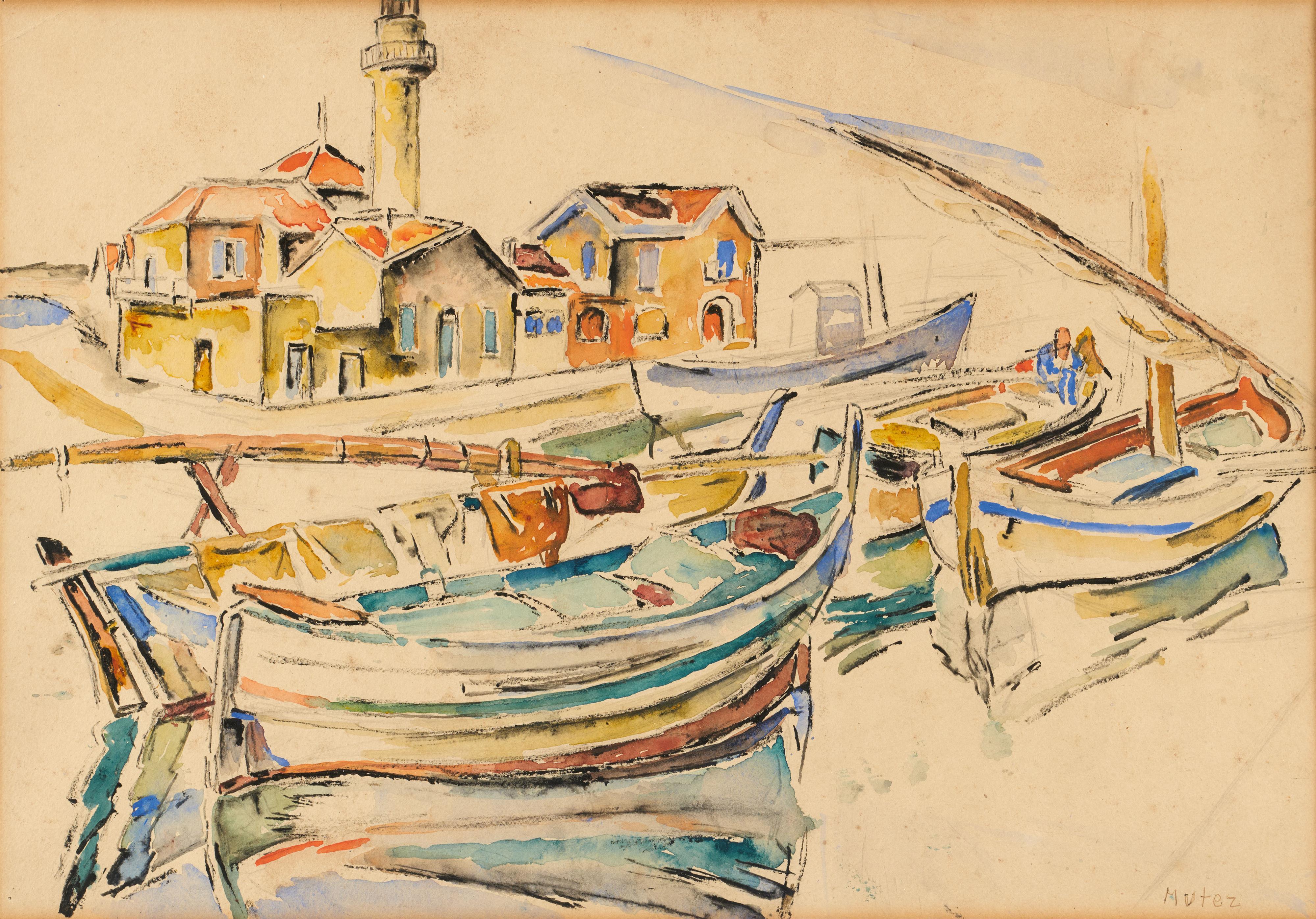 Mela Muter - Boote am Hafen