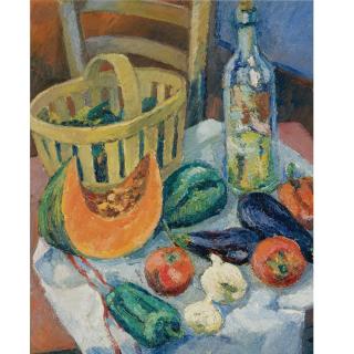 Mela Muter - Nature Morte Au Panier Et Légumes