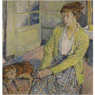 Mela Muter - Portrait Of A Lady With A Dog